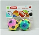 OBL727505 - 6.3 CM dazzle colour PU football set of 2