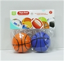 OBL727506 - 6.3 CM four color PU basketball set of 2
