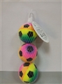 OBL727516 - 6.3 CM dazzle colour PU football set of three