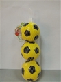 OBL727521 - 7.6 CM yellow set of three black PU football