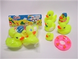OBL727613 - 五只庄搪塑鸭加1个泳圈（环保材料）