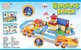 OBL727628 - Sleeping clouds 360 ° rotation orbit train assembled projection lighthouse building blocks