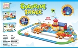 OBL727629 - Aircraft lighting 360 ° rotating sleeping train track blocks assembled projection lighthouse