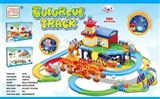 OBL727630 - Sleeping clouds 360 ° rotation orbit train assembled projection lighthouse building blocks