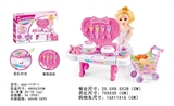 OBL728230 - 迷你小餐台(配芭比娃娃+购物车)