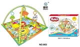 OBL728523 - Square a baby-crawling fitness blanket (with music)