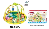 OBL728536 - Round a baby-crawling fitness blanket (with light music)
