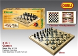 OBL728694 - 3合1国际象棋（仿木盒颜色）
