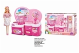 OBL728942 - 卡通粉红色益智2只组合厨房加芭比