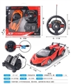 OBL729074 - With foot pedal accelerometer steering wheel with rechargeable four-way remote control car