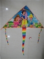OBL729141 - 1.4 meters color printing princess triangle kite (wiring)