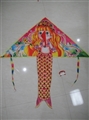 OBL729150 - 1.4 meters color printing mermaid triangle kite (wiring)