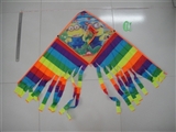 OBL729152 - More than 1.2 meters of color printing yellow one triangle tail kite (wiring)