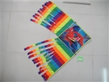OBL729155 - More than 1.2 meters of color printing spider-man triangle tail kite (wiring)