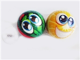 OBL729380 - Mesh bag 2 grain of 10 cm PU ball fruit expression