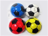 OBL729381 - Mesh bag 2 grain of 10 cm color mixture soccer PU ball