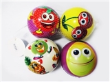 OBL729385 - Mesh bag 2 fruit grain of 10 cm PU ball
