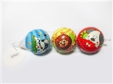 OBL729394 - Mesh bag 3 grain of 7 cm PU ball zoo