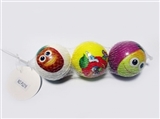 OBL729395 - Mesh bag 3 fruit grain of 7 cm PU ball