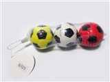 OBL729398 - Mesh bag 3 football PU ball colors blend in the grain of 6.3 CM