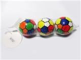OBL729400 - Mesh bag 3 grain 6.3 CM 7 colour football PU ball