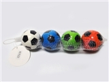 OBL729409 - Mixed color football PU mesh bag 4 grain of 6.3 CM