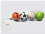 OBL729424 - Mesh bag 4 grain of 4.5 CM foot nets stick PU ball