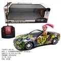 OBL729837 - 1:16 four-way remote control car Benz graffiti (bright) with Eva