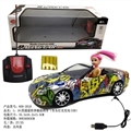 OBL729839 - 1:16 four-way remote control car Benz graffiti (bright) (USB charging) with Eva