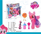 OBL730481 - Cute pony (ma Po li with guitar headdress flower bottle comb)