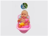 OBL730747 - 搪胶娃娃+浴盆套装