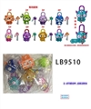 OBL732022 - 3 inch stars lock doll A large bundle of anime eight key single OPP bag pack (1) 3 inch doll with lo