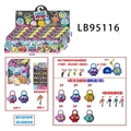 OBL732049 - 2 inch stars figures 2 only 1 lock the key color instruction sheet in a box, only 16 display box