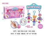OBL732280 - Window box DIY bracelet with three magic girl deformation