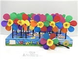 OBL732306 - Color box 15.5 CM solid color PP windmill 34 only 1 box