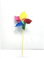OBL732322 - Assembled 26 cm wide five-color volume windmills