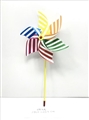 OBL732349 - Assembled 30 cm wide striped volume windmills