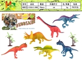 OBL732412 - 6 inch dinosaurs only 2 coconut trees