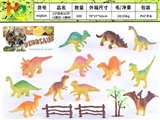OBL732419 - 2 inch dinosaur 12 only 2 enclosure 1 coconut trees