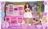 OBL732744 - 11.5 -inch 11 joint doll IC strip light music in the kitchen
