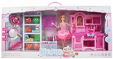 OBL732753 - With the light music love kitchen barbie