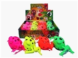 OBL732851 - 盒庄12只大青蛙手捏彩珠球