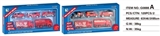 OBL732965 - 合金消防开窗彩盒(3只滑行车仔+2只回力车)A款 2款混装