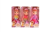 OBL733079 - Three conventional 3 d eye 9 inches music salon Nancy Disney princess dolls handbag evade glue