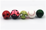 OBL734089 - 100 only one bag of 3 cm wide color printing elastic ball