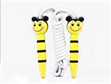 OBL734134 - Wooden handle cartoon animals jumping rope