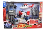 OBL734324 - Rescue package/(taxi) 01 an ambulance, small motor, small aircraft, control tower, soldiers and acce