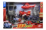 OBL734325 - Fire suit/(taxi) 01 fire engines, small motor, small aircraft, control tower, soldiers and accessori