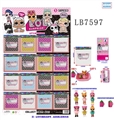 OBL734388 - 2.8 -inch doll surprise single figures 1 bath 1 bottle, plastic bags, 16 a big board (1)