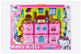 OBL734524 - KT cat music light villa doll house